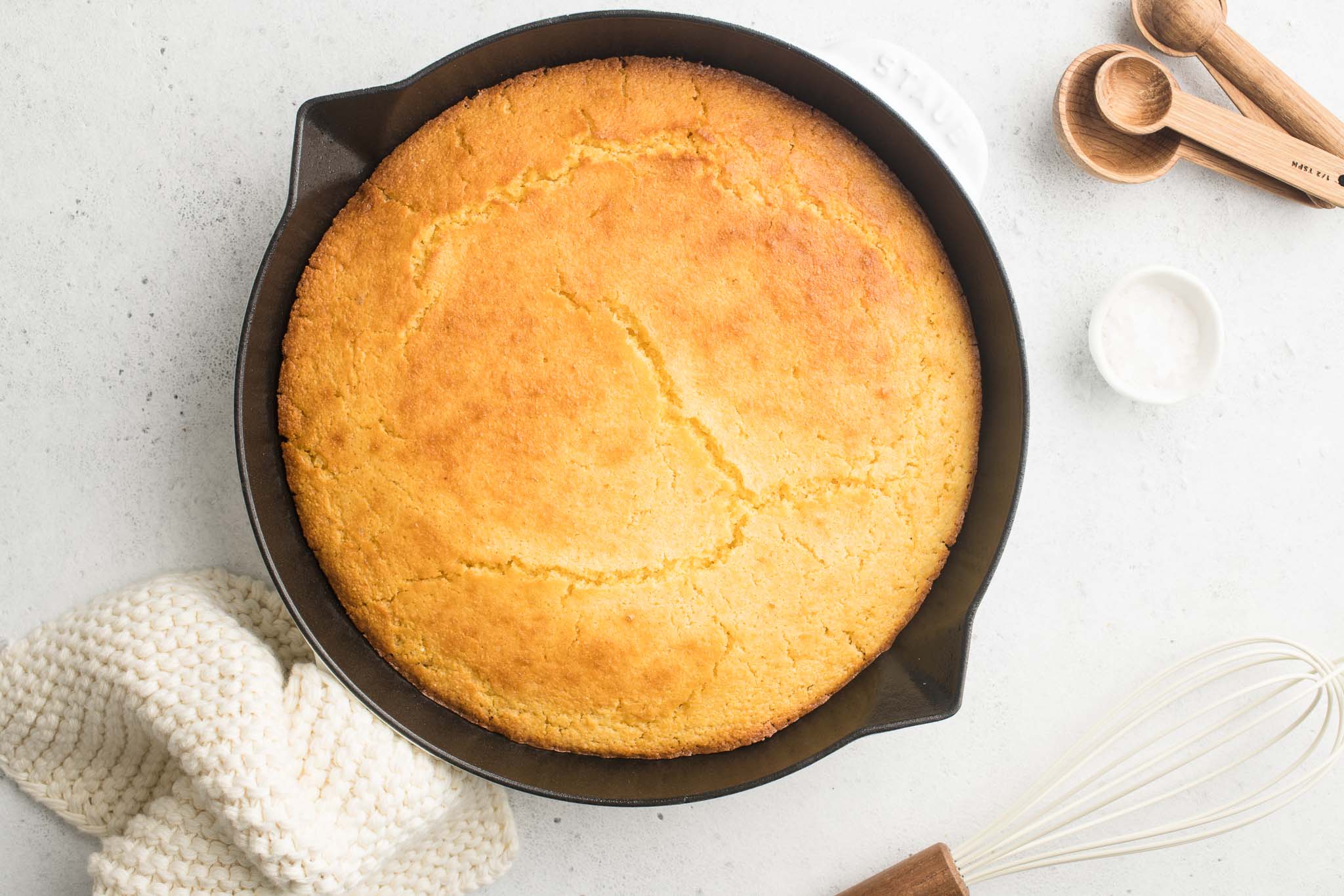 cornbread in skillet